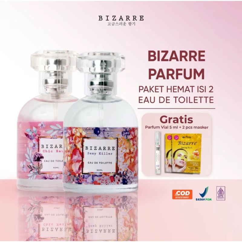 BIZARRE PARFUM PAKET ISI 2 gratis masker dan parfum trial