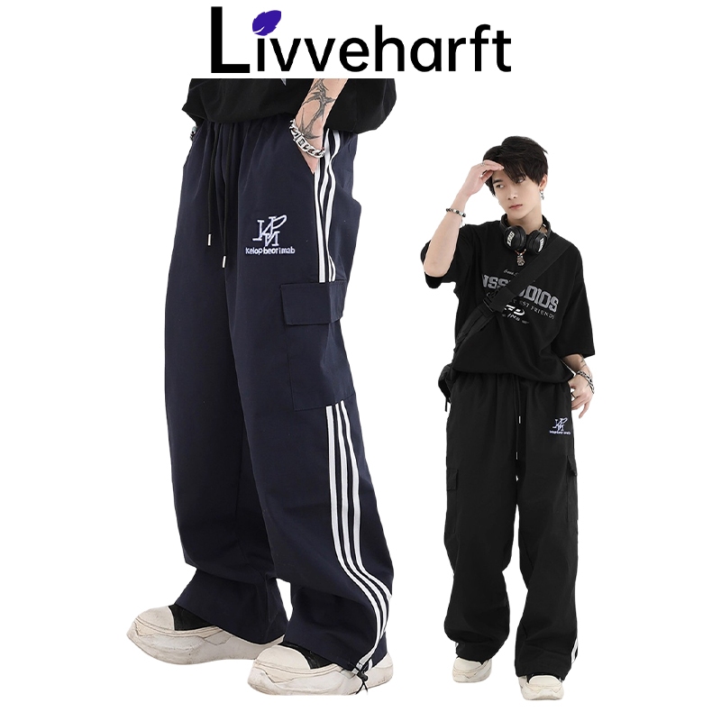 Livveharft cargo pants pria trackpants celana cargo pria original 100% celana cargo panjang pria