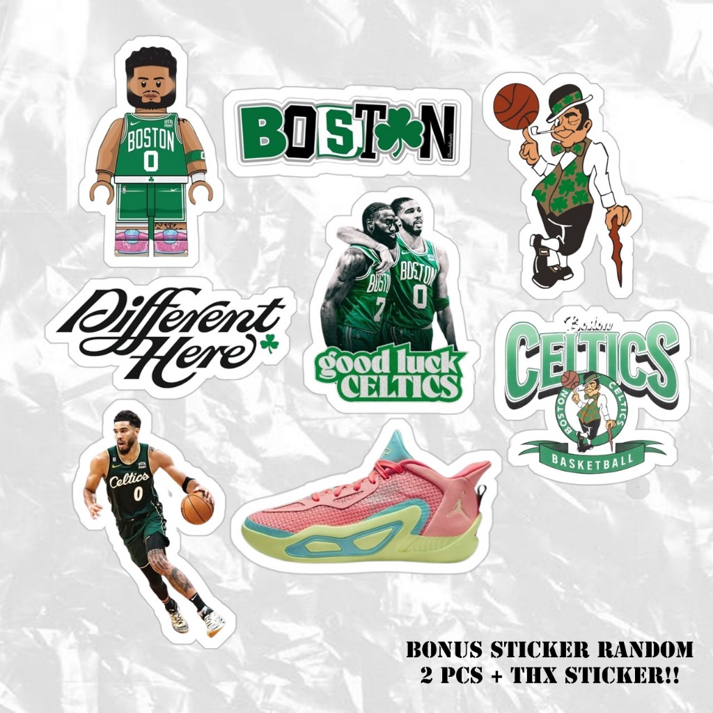 

STICKER BASKETBALL NBA, BOSTON CELTICS EDITION, CELTICS STICKER WATERPROOF