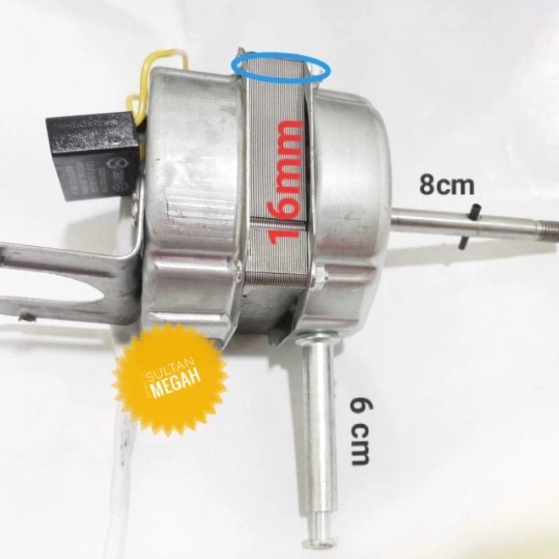 DINAMO KIPAS ANGIN WLL DINDING PLAT ROTARI MIYAKO COSMOS SEKAI