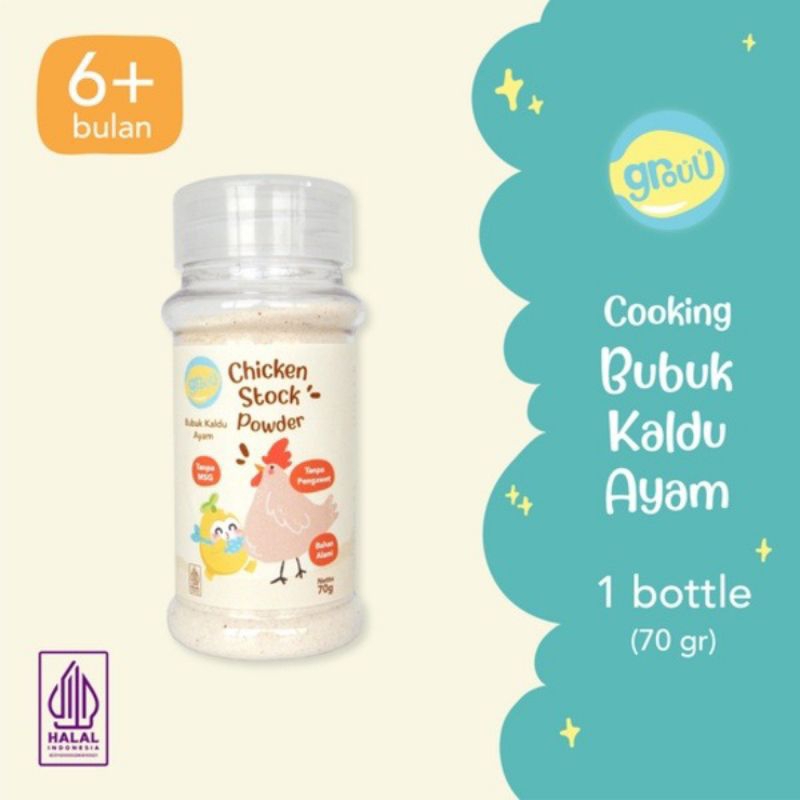 

Grouu Chicken Stok Powdery-Bubuk Kaldu Ayam 90g