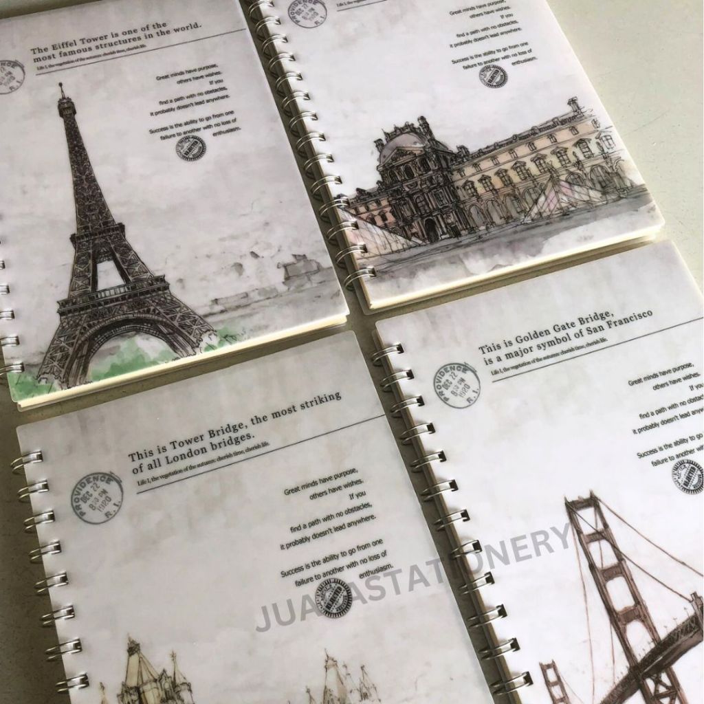 NOTEBOOK SPIRAL VINTAGE  (544) / Notebook Journal / Buku Tulis Ring Buku Tulis Catatan / NoteBook Ri