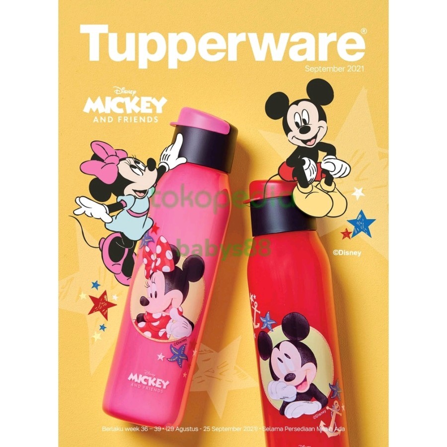 BOTOL MINUM ANAK MICKEY MINNIE TUPPERWARE 500M