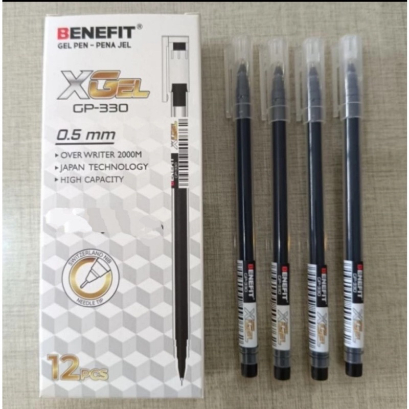

Pulpen Gel XGel GP-330 / Ziu Zua 868 isi 12 pcs / Box Tinta Hitam