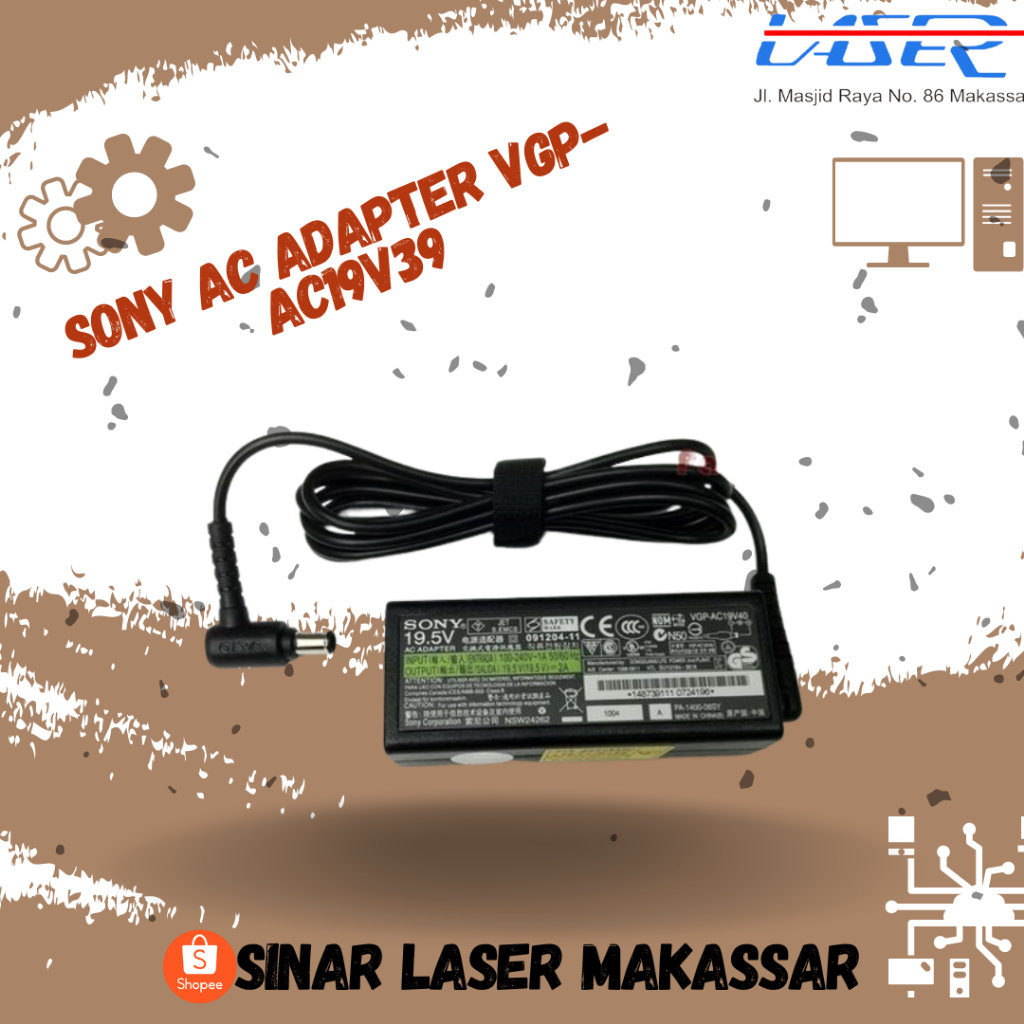 SONY AC ADAPTER VGP-AC19V39 / ADAPTOR LAPTOP