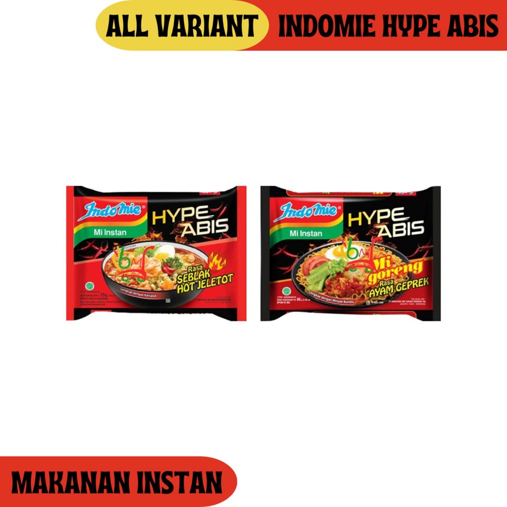 

Indomie Hype Abis Kuah & Goreng All Variant