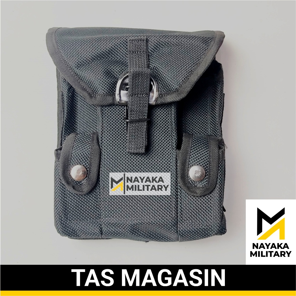 Tas Magasin TNI Box Magazin Tentara Sarung Kantong Magazen POLRI Senjata Polisi Senapan Tactical Mil