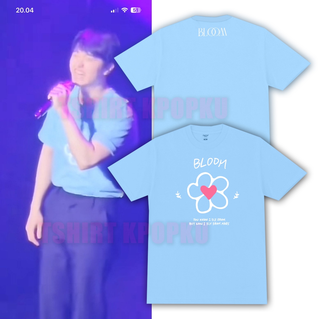 Kaos korean kpop Doh Kyungsoo exo Bloom tour in japan flower