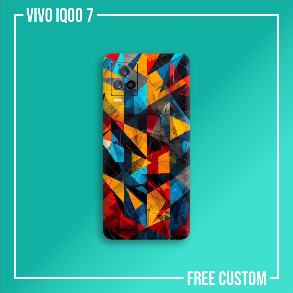 VIVO IQOO 7 SKIN GARSKIN CASE PROTECTOR DAPAT 2 PCS FREE CUSTOM GAMBAR BEBAS BISA COD