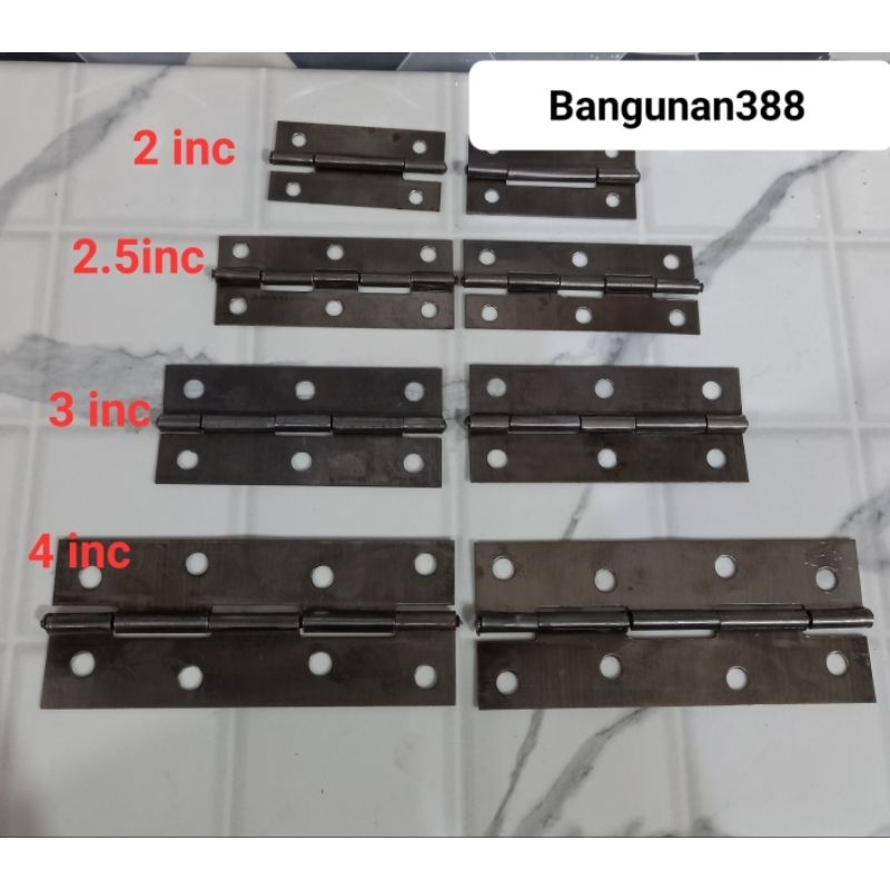 ENGSEL PINTU TIPIS 2" 2.5" 3" 4" /ENGSEL LEMARI/ENGSEL LACI