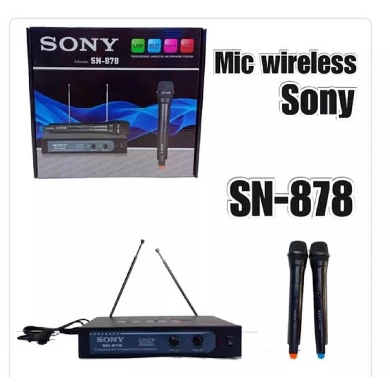 Mic Wirelless Sony SN878 / SN 878 Good Quality / ASATRON WIRELLES