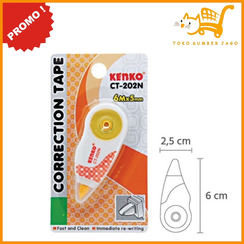 

Kenko Correction Tape CT-202N / Tipe X / Pita Koreksi