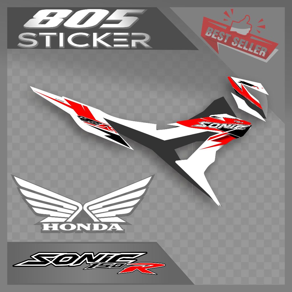 STRIPING STIKER VARIASI HONDA SONIC/STIKER SONIC 150R/STRIPING SONIC 150R
