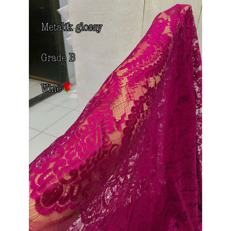 kebaya kekinian / kebaya metalik /riject metalik glossy