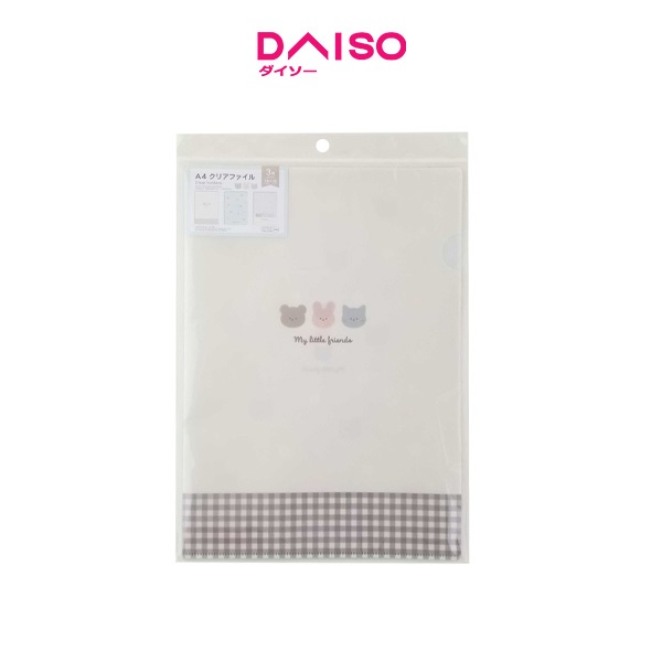

Daiso Clear holders -Animal A4 3pcs-