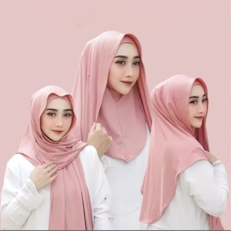 PASHMINA INSTAN INNER OVAL JERSEY DEWASA