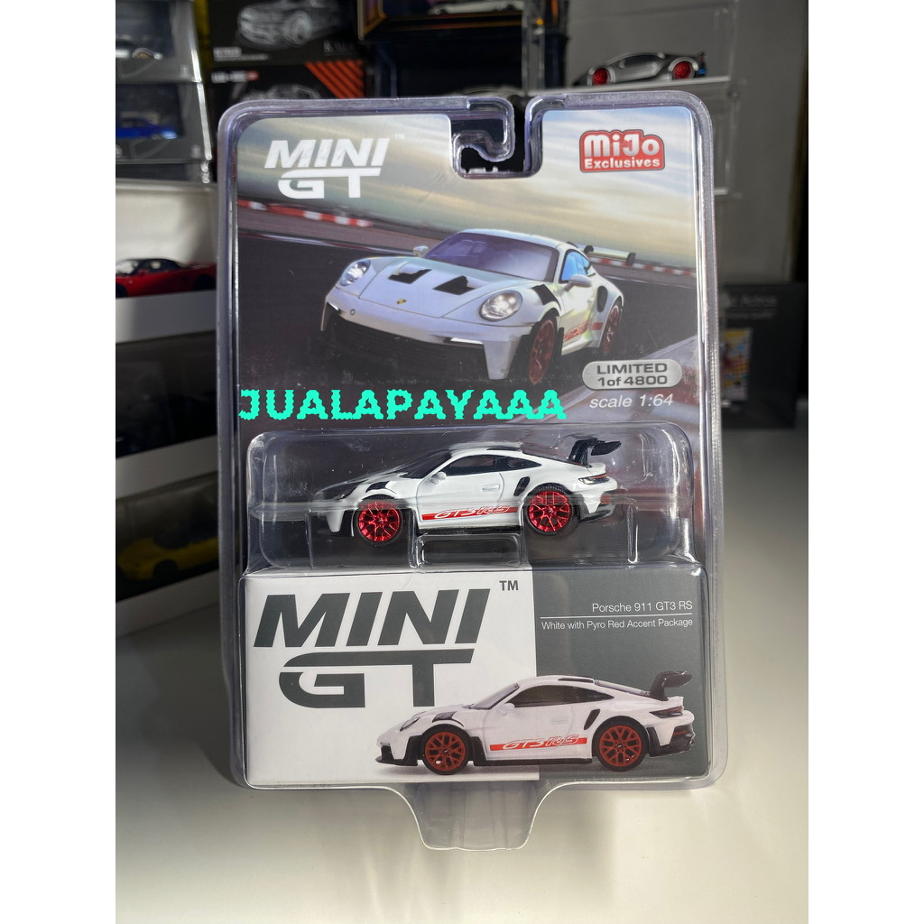 MINI GT 630 PORSCHE GT3ERS WHITE BLISTER MIJO MINI GT PORSCHE GT3 RS 630 WHITE MINI GT PORSCHE GT3RS