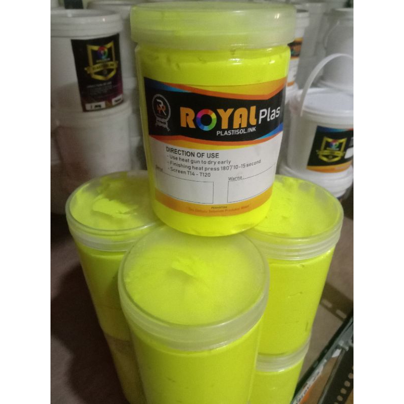 

Tinta Sablon Plastisol Yellow Flou