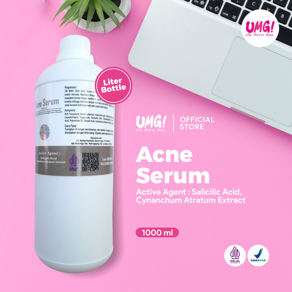 UMG Ulti Matte Glow (1LITER) Acne Serum or Jerawat