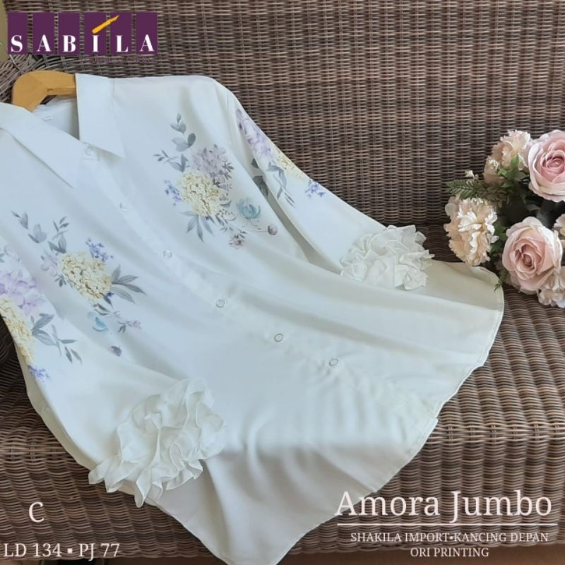 atasan wanita putih jumbo ld 130 blouse wanita putih jumbo blouse kerja jumbo sabila