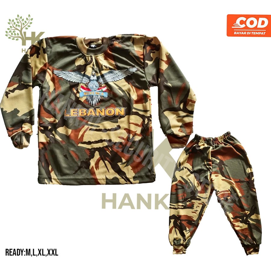 KAOS ANAK STELAN TRAINING ANAK LEBANON KAOS ANAK MOTIF LORENG LEBANON