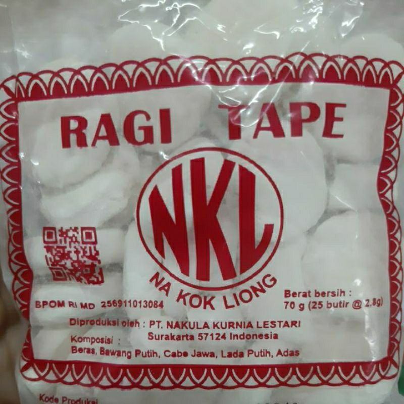 

Ragi Tape NKL 70gr