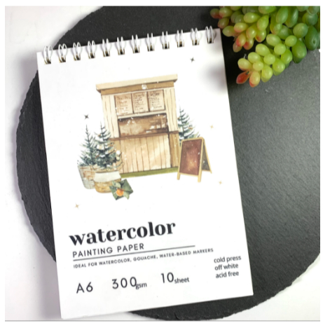 

Watercolor Sketchbook / Buku Sketsa Buku Gambar A6 A5 B5 / Sketch Book Paper 10 Sheet 300gsm Cold Press Water Colour Book