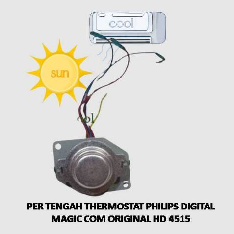 PER TENGAH THERMOSTAT PHILIPS DIGITAL  MAGIC COM ORIGINAL HD 4515