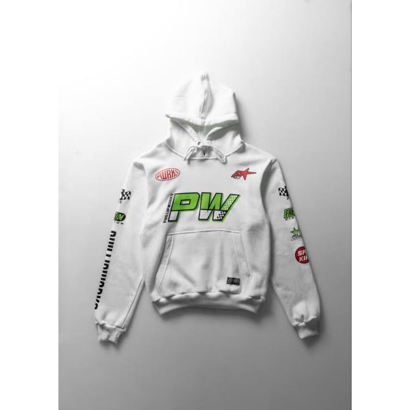 HOODIE SWEATER JACKET PHILLIP WORKS FLATOUT WHITE