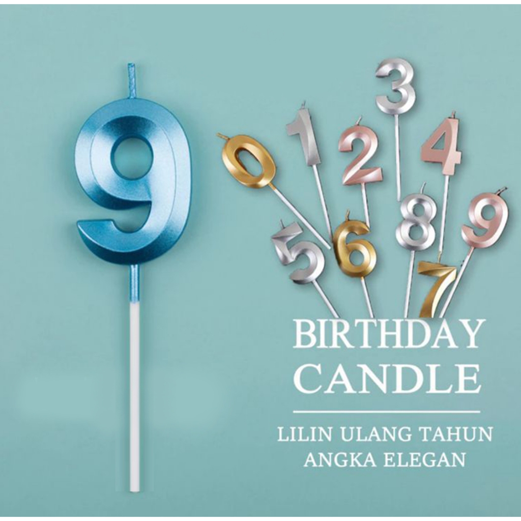 (ECERAN) LILIN ANGKA KOREA / LILIN ULANG TAHUN / LILIN ULTAH / BIRTHDAY CANDLE