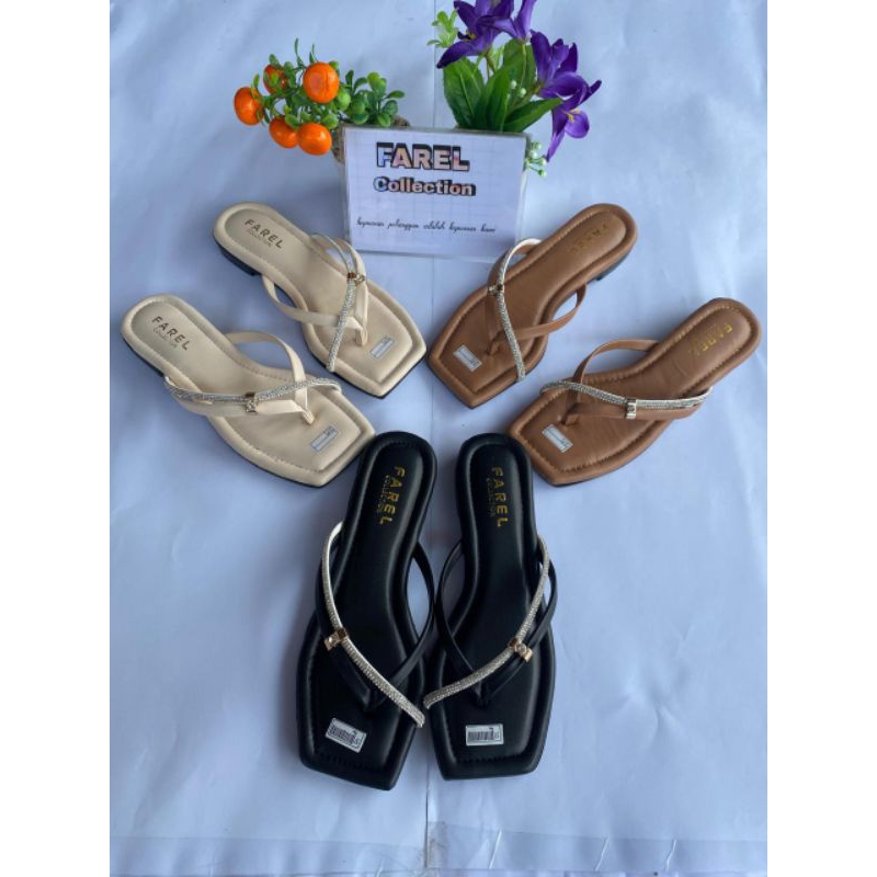 Sandal wanita/ sandal teplek/ sandal slop/ sandal rumah/ sandal empuk