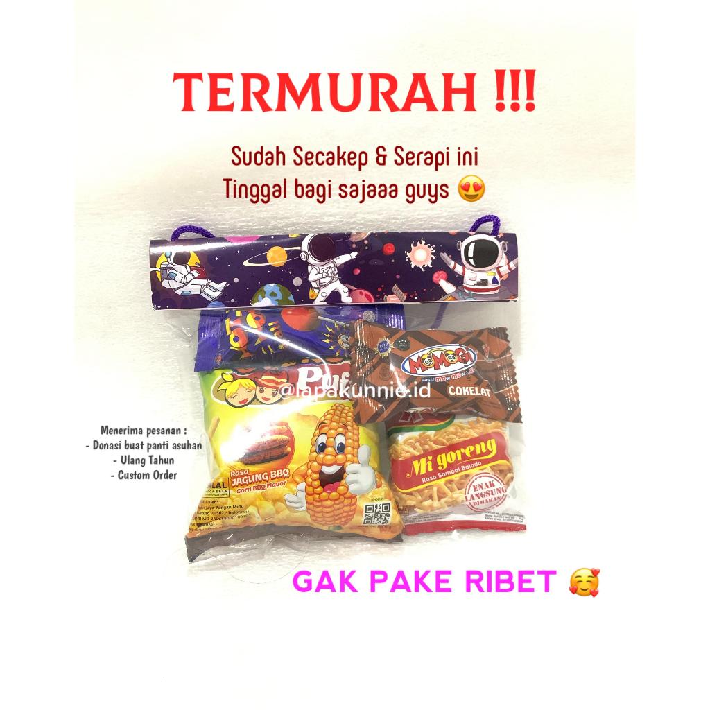 

SNACK ULTAH/PAKET SNACK ULANG TAHUN/PAKET SNACK MURAH/HAMPERS ULTAH ANAK/BINGKISAN ULTAH KIDS