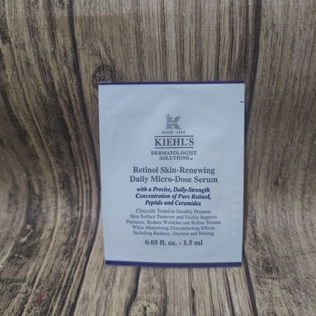 kiehls face wash / facial cream / sunscreen / retinol dose serum sachet 3ml