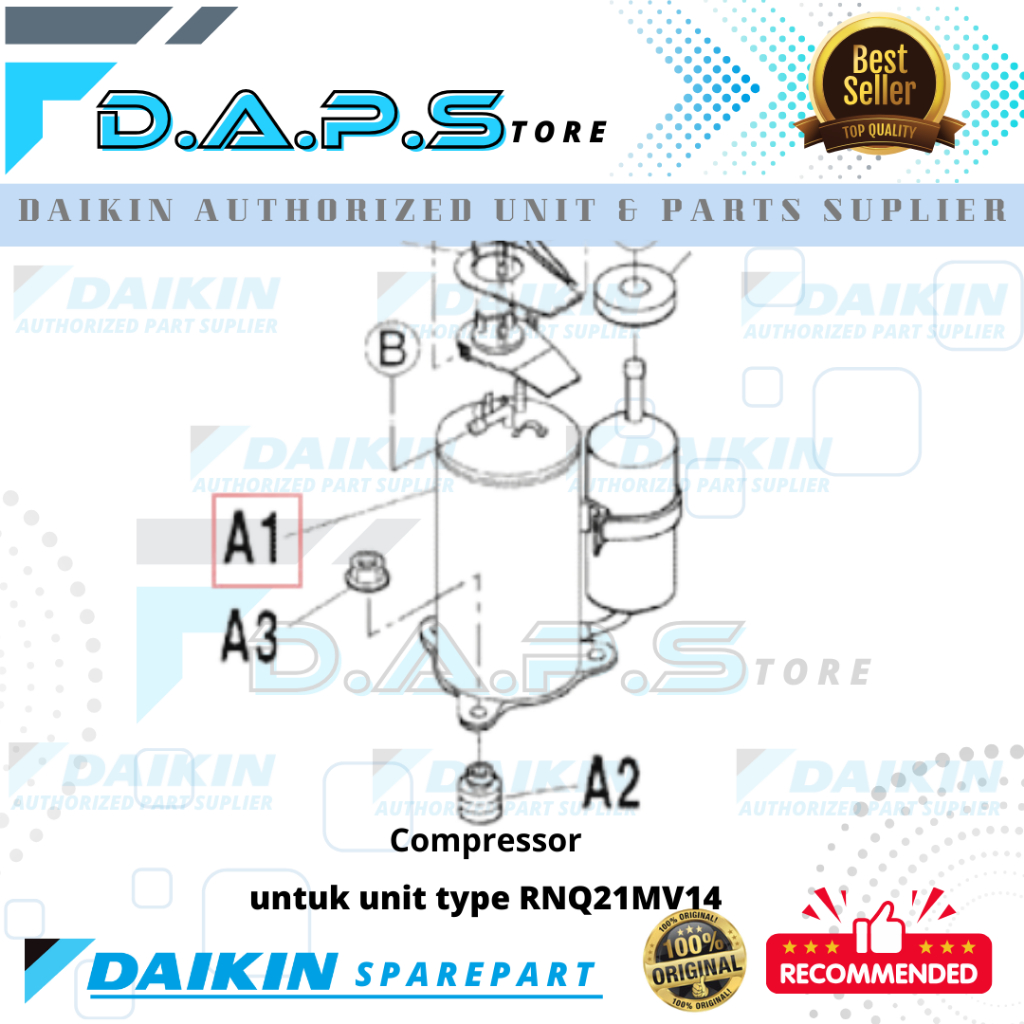 Kompresor - Compressor AC CASSETTE DAIKIN Thailand  RNQ21MV14