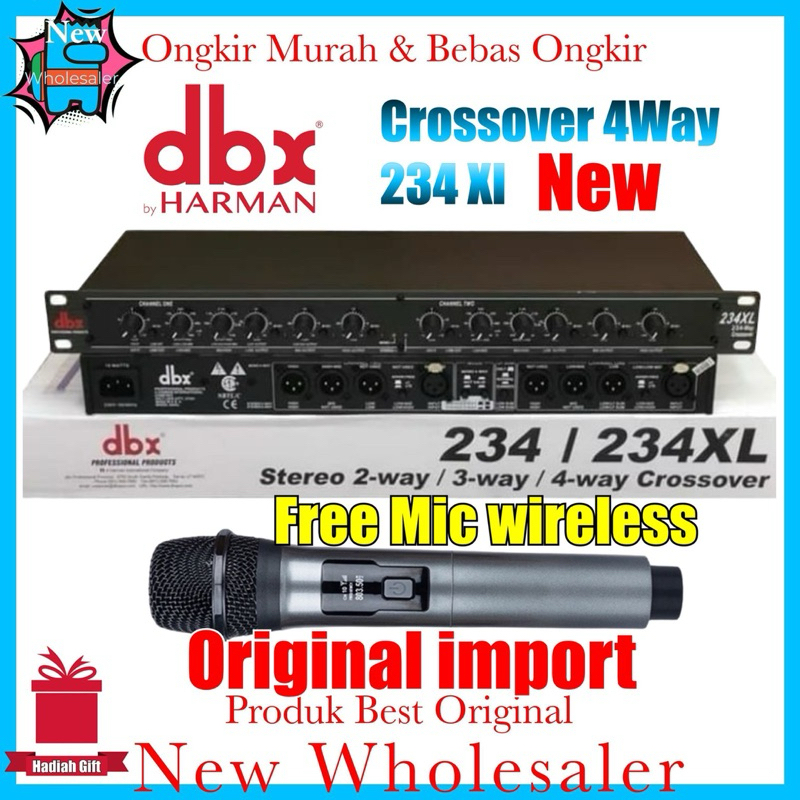 Audio Crossover D B X 234 Xl new 2way 3 way 4 way Subwoofer original Crossover Bass