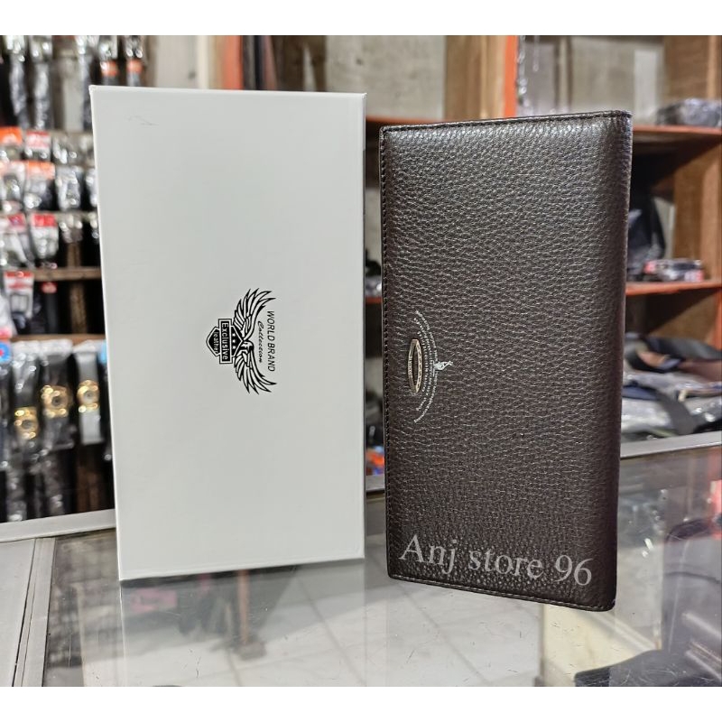 [100% KULIT ASLI] DOMPET PANJANG PRIA WANITA KULIT ASLI ORIGINAL IMPOR Dompet Panjang Kulit Original