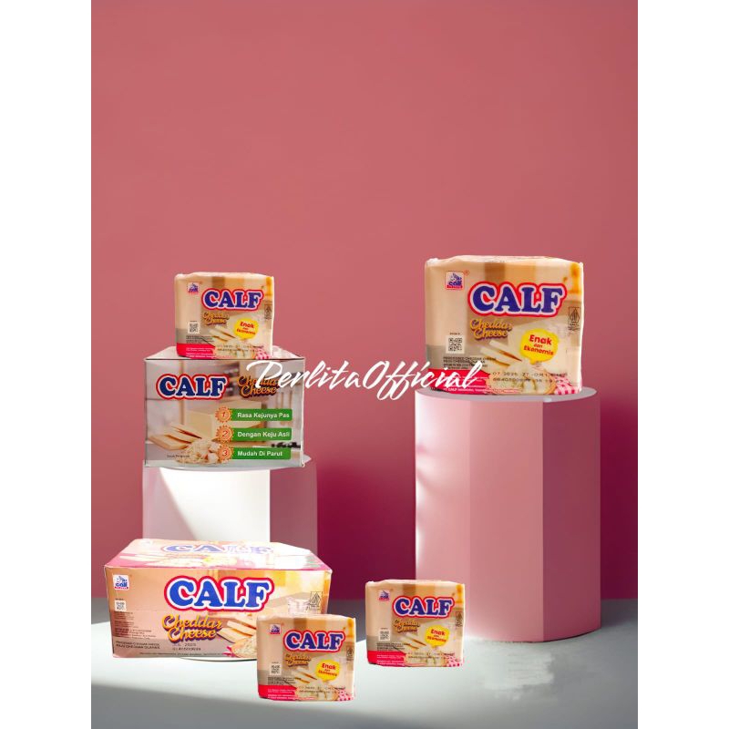 

Keju Calf Cheddar Cheese Super Enak 200g