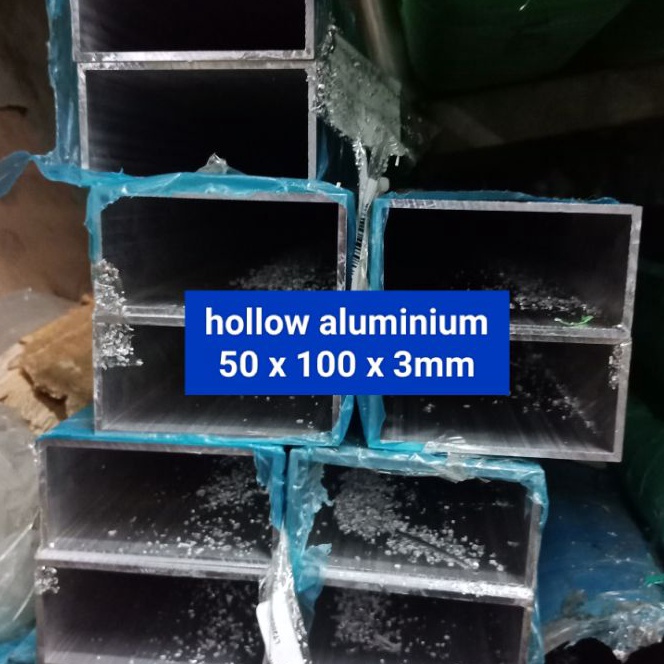 FG2 Hollow Alumum 5 x 1 x 3mm  holo alumunium per 1cm