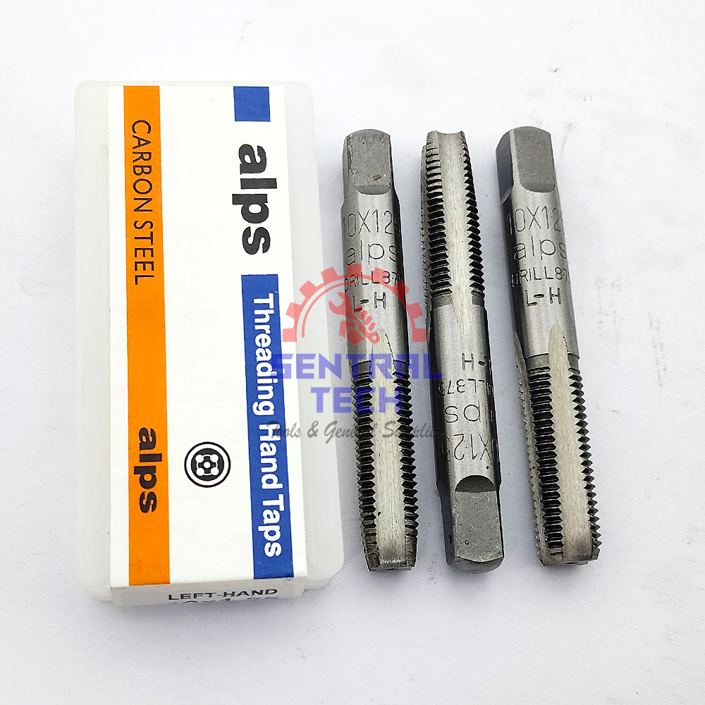 Hand Tap M10 X 1.25 Drat Kiri ALPS Carbon Steel Left Hand Metric Set