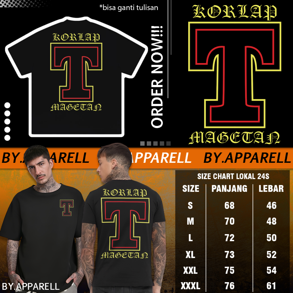 Kaos Korlap T Magetan (Bisa Custom Tulisan)