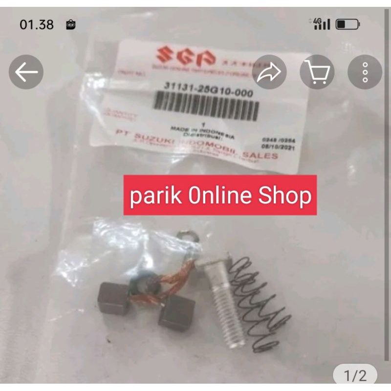 Arang Stater Suzuki Satria Fu Karbu Facelif 150 2014-2015