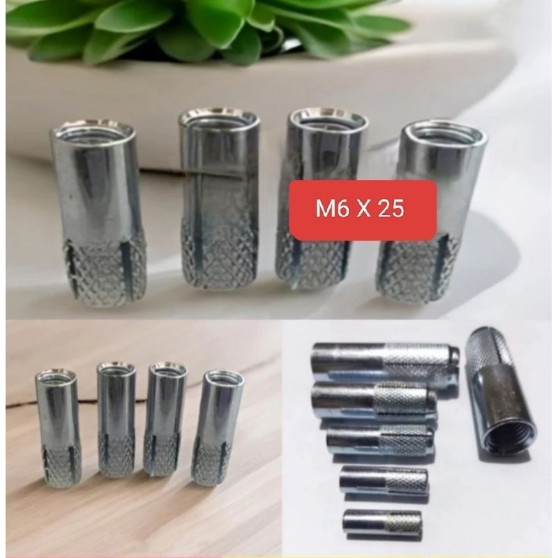 Dynaset - Dinaset M6 drop in Anchor M6 X 25