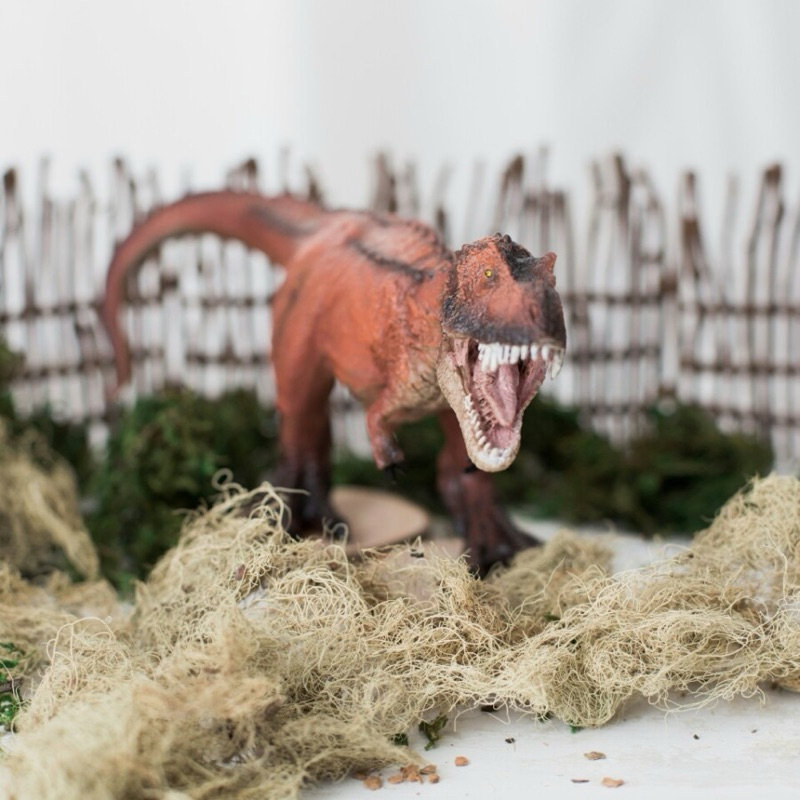 Mojo Fun Red T-rex Hunting |  Animal Figurine Tyrannosaurus rex 87273 | Miniatur Trex | Dinosaurus