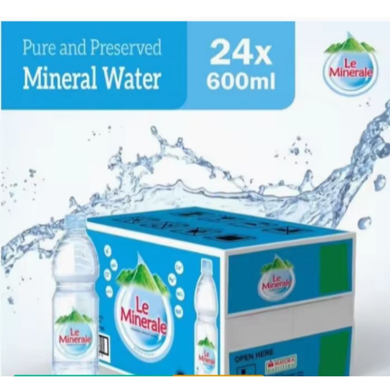 

Le Mineral 600 ml 1 dus isi 24 botol