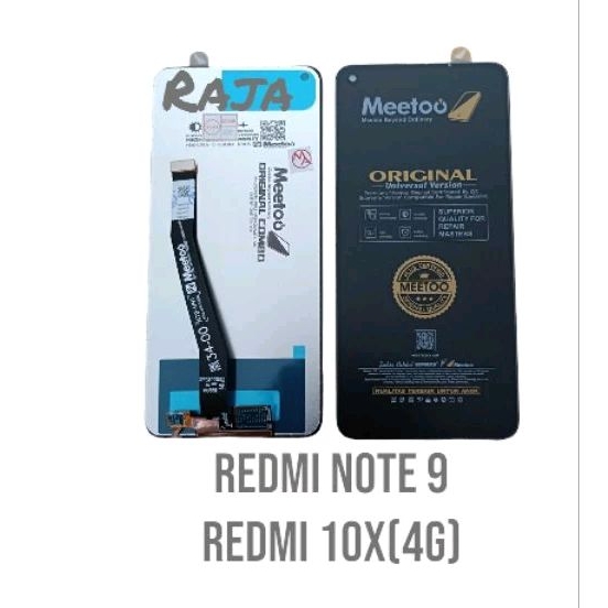 LCD Meetoo Redmi Note 9 LCD Fullset Redmi Note 9 Original Meetoo