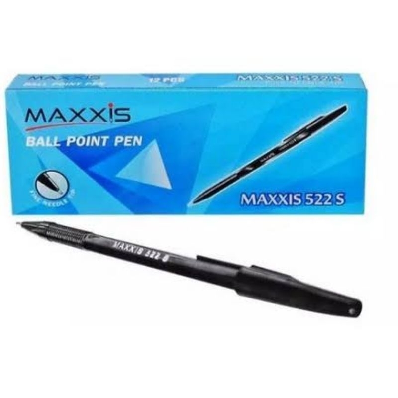 

Pulpen Maxxis 522 S Ballpoint Pen 0.8mm Isi 12 Pcs