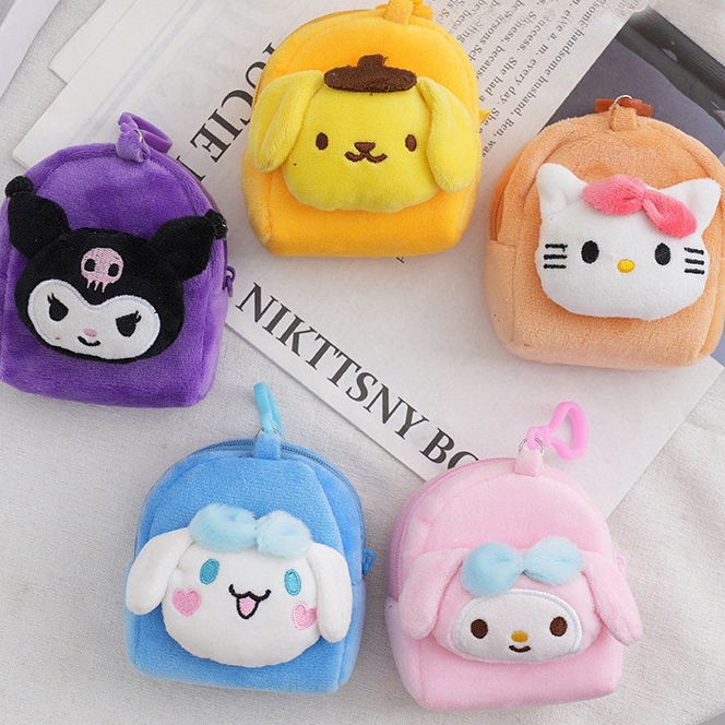 Terlaris SYQ Dompet Koin Sanrio Cinamorol Kuromi Melodi Pompurin Dompet Kecil Lucu