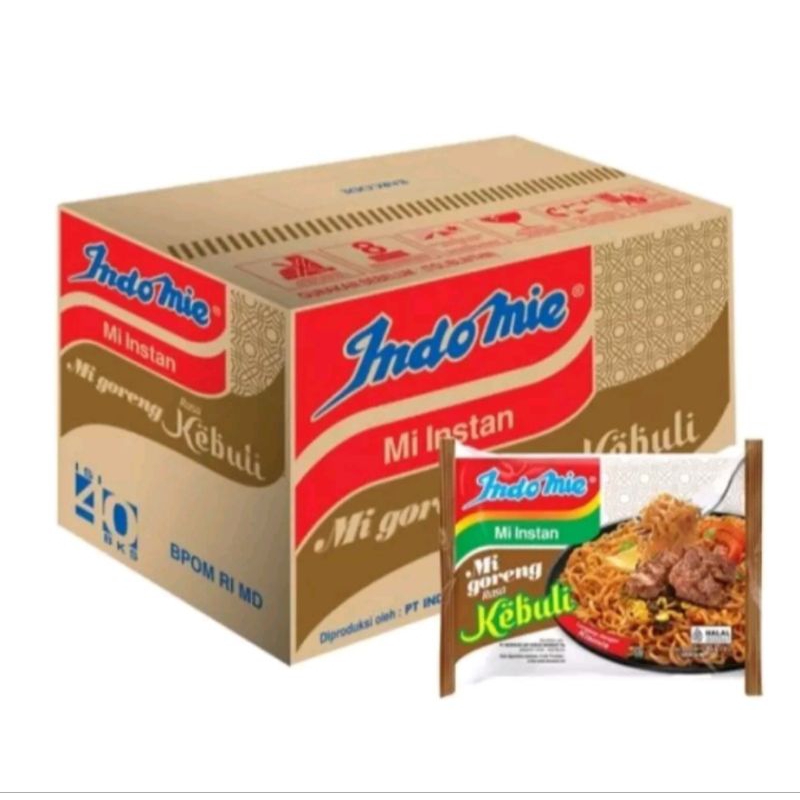 Indomie Goreng Kebuli khas timur tengah 1 karton/dus isi 40 bungkus