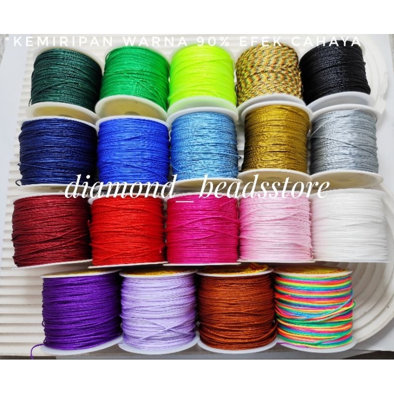 bahan benang gelang kalung tali shambala giok cina nilon