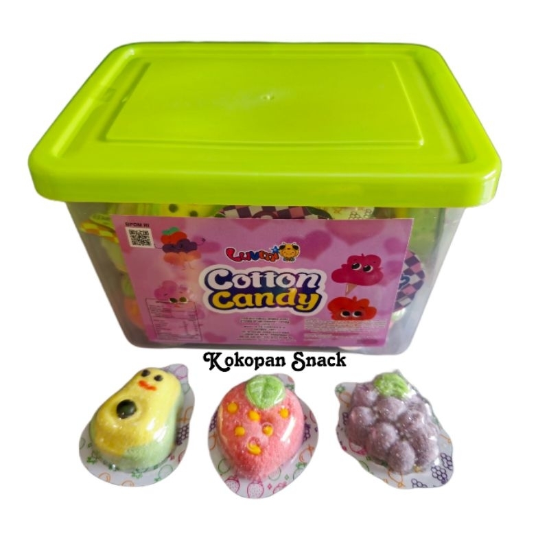 

LUVMI FRUIT COTTON CANDY KOTAK ISI 40